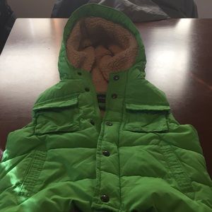 Green Hooded Vest